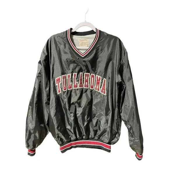 Vintage Tullahoma Tennessee Black Pullover Jacket‎ Delong Size L - Picture 1 of 7